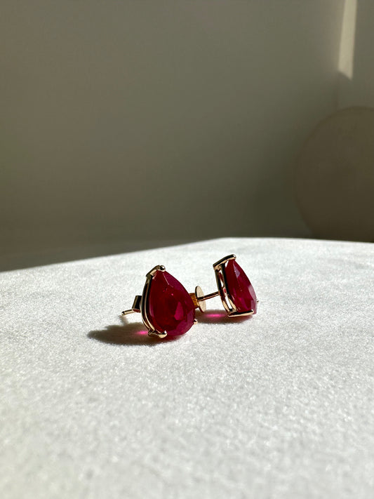 Ruby earrings